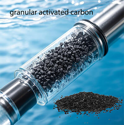 carbono activado granular para el agua de mar 