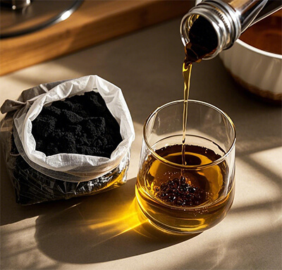 Powder activated carbon for edible oil